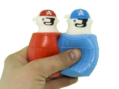 Пират в бочке - мялка антистресс — Игрушки для торговых автоматов Мангустин