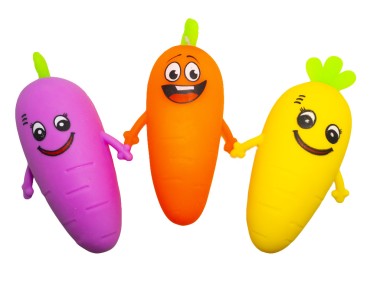 Морковка - мялка антистресс — Игрушки для торговых автоматов Мангустин
